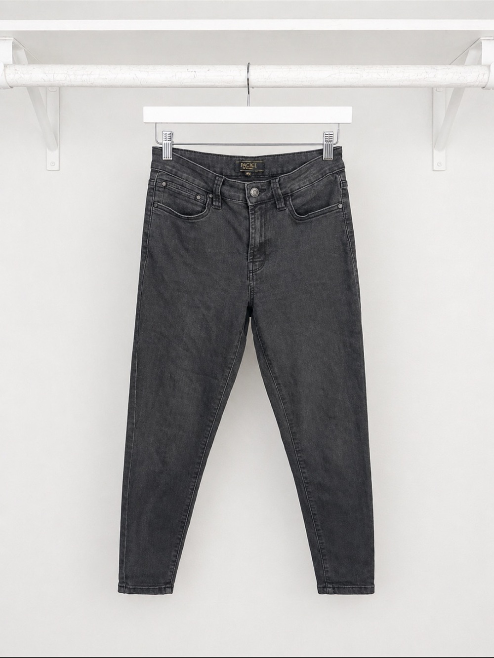 Rachel Roy Womens Black Skinny Jeans High Rise Stretch Denim Size 4/27 Denim